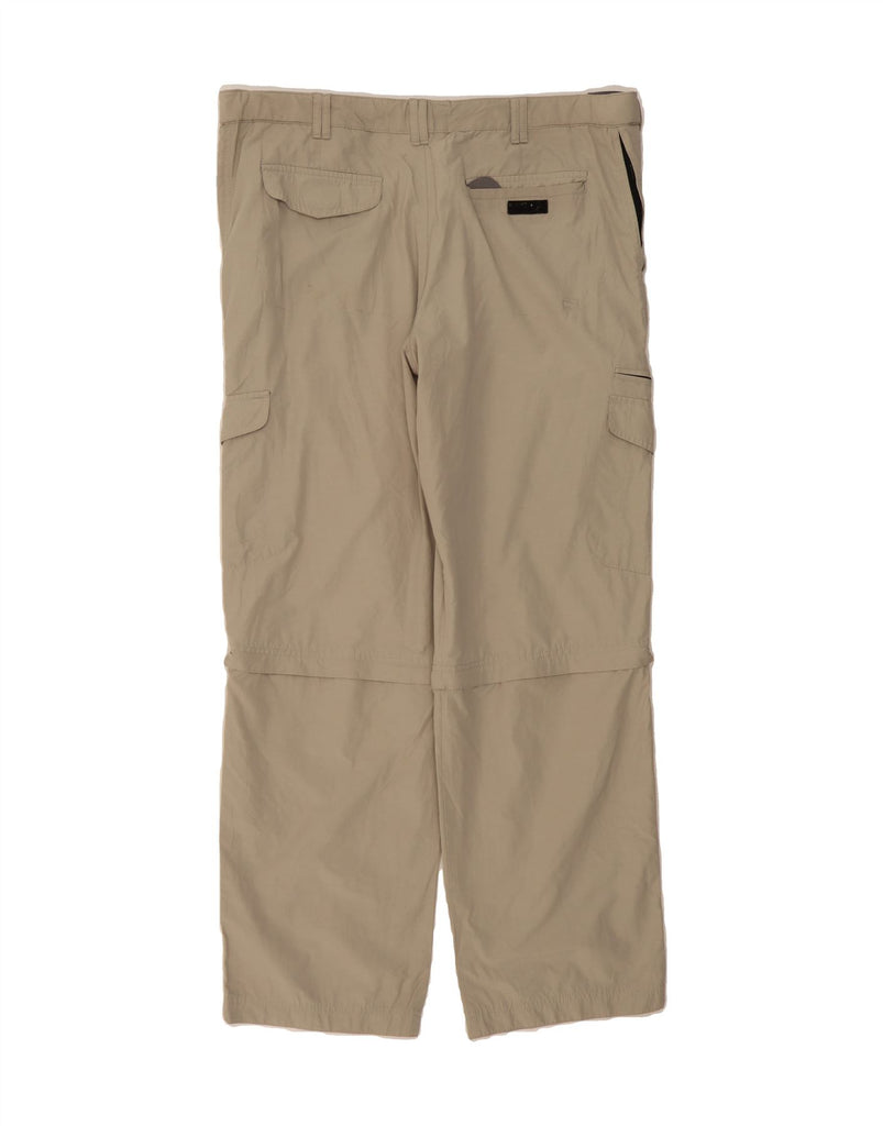 BLUE HARBOUR Mens Straight Cargo Trousers W38 L33 Beige Polyamide Vintage Blue Harbour and Second-Hand Blue Harbour from Messina Hembry 