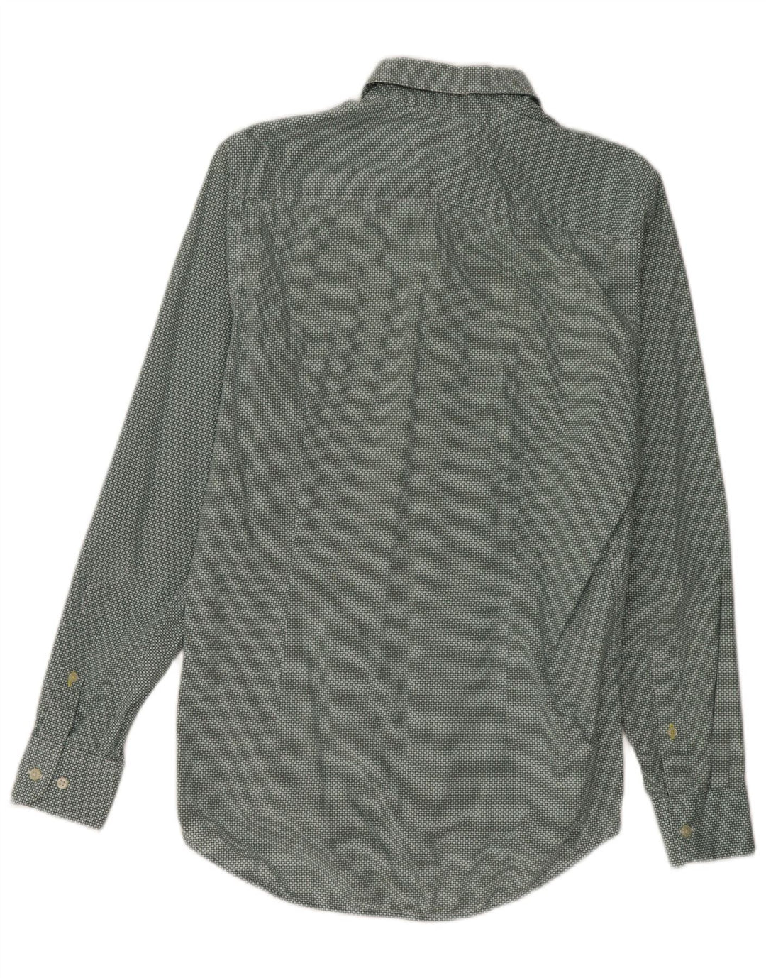 Tommy Hilfiger Mens Slim Fit Shirt Medium Green Spotted