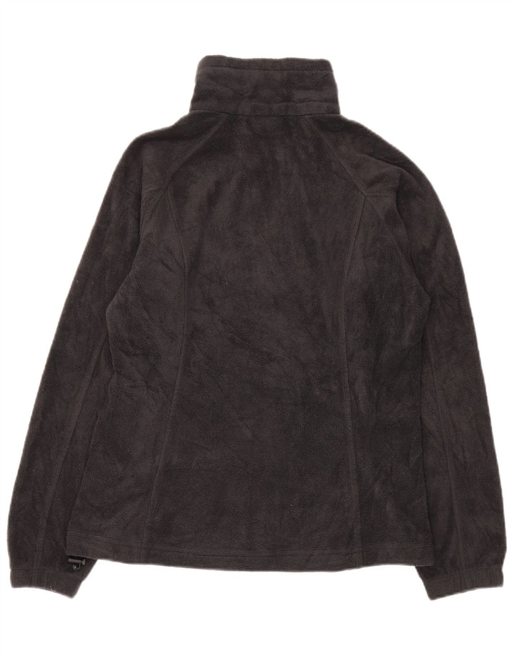 COLUMBIA Womens Fleece Jacket UK 14 Medium Black Polyester