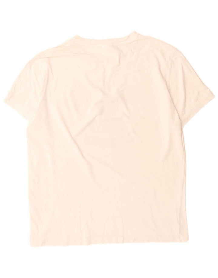 Champion Mens Graphic T-Shirt Top Medium White