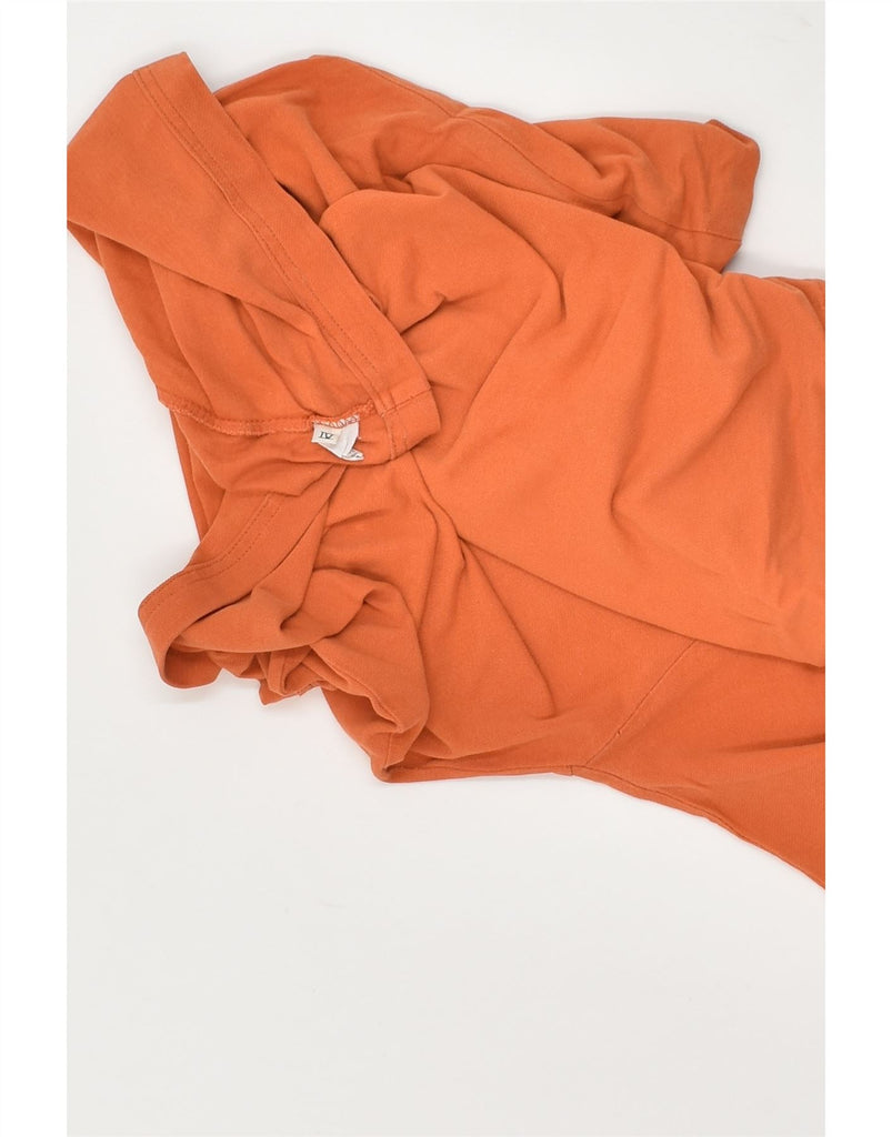 SERGIO TACCHINI Mens Polo Shirt Medium Orange Cotton | Vintage Sergio Tacchini | Thrift | Second-Hand Sergio Tacchini | Used Clothing | Messina Hembry 