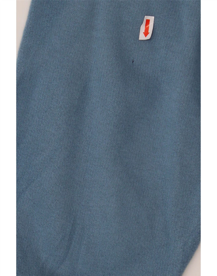 Gymnasium Mens Loose Fit Cardigan Sweater Medium Blue Acrylic