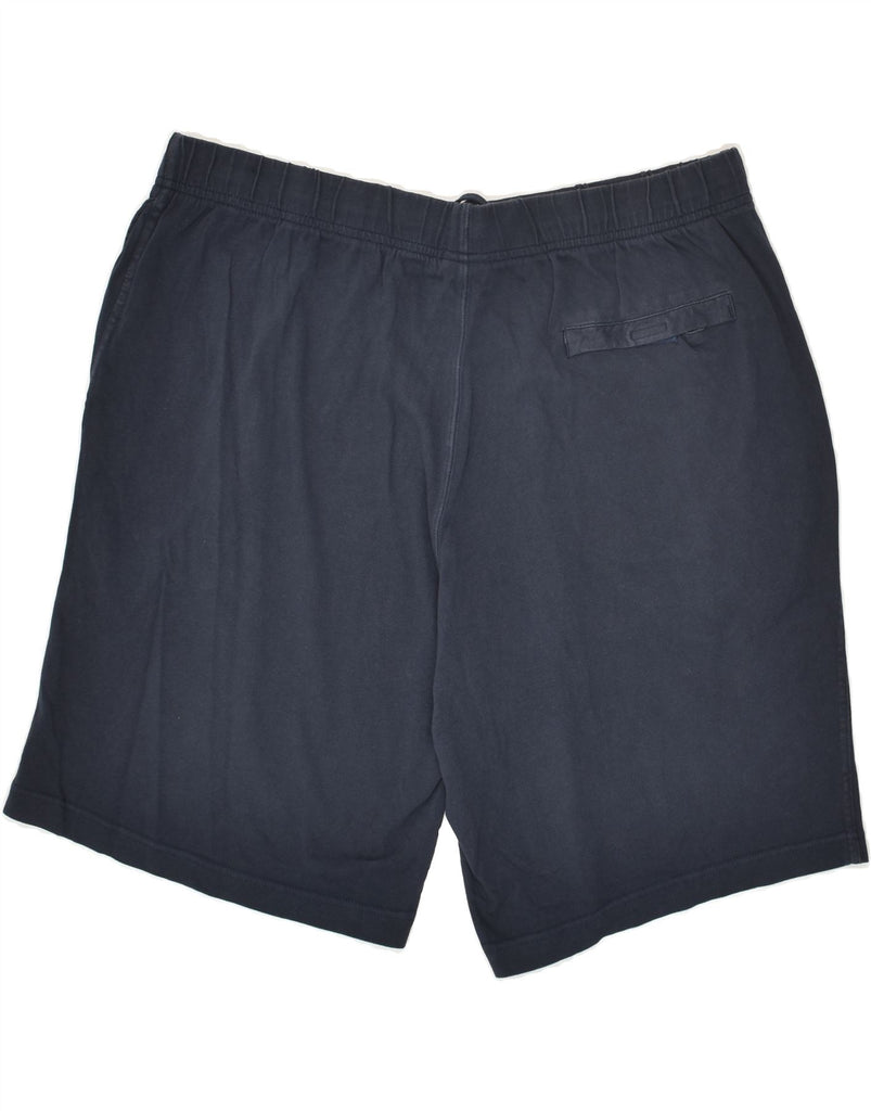 NIKE Mens Sport Shorts 2XL Navy Blue Cotton | Vintage Nike | Thrift | Second-Hand Nike | Used Clothing | Messina Hembry 