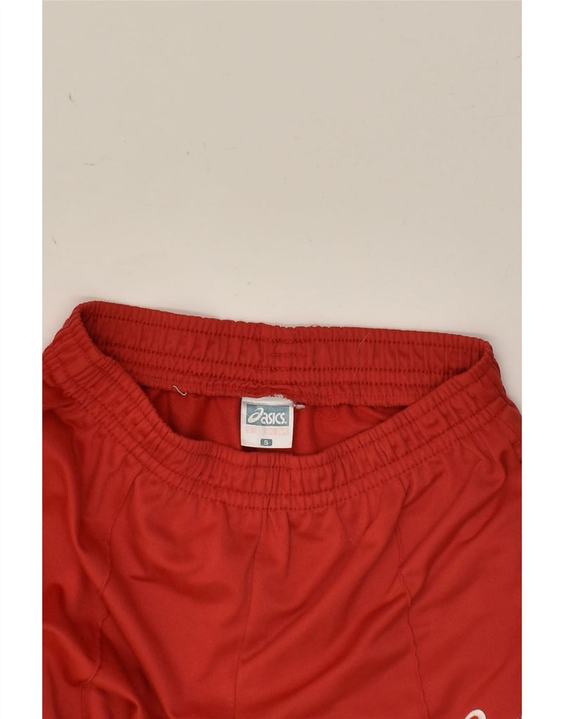 ASICS Mens Tracksuit Trousers Joggers Small Red | Vintage Asics | Thrift | Second-Hand Asics | Used Clothing | Messina Hembry 