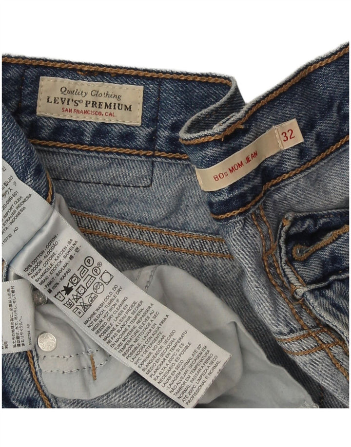 Levi's Womens Mom Tapered Jeans W32 L30 Blue Cotton