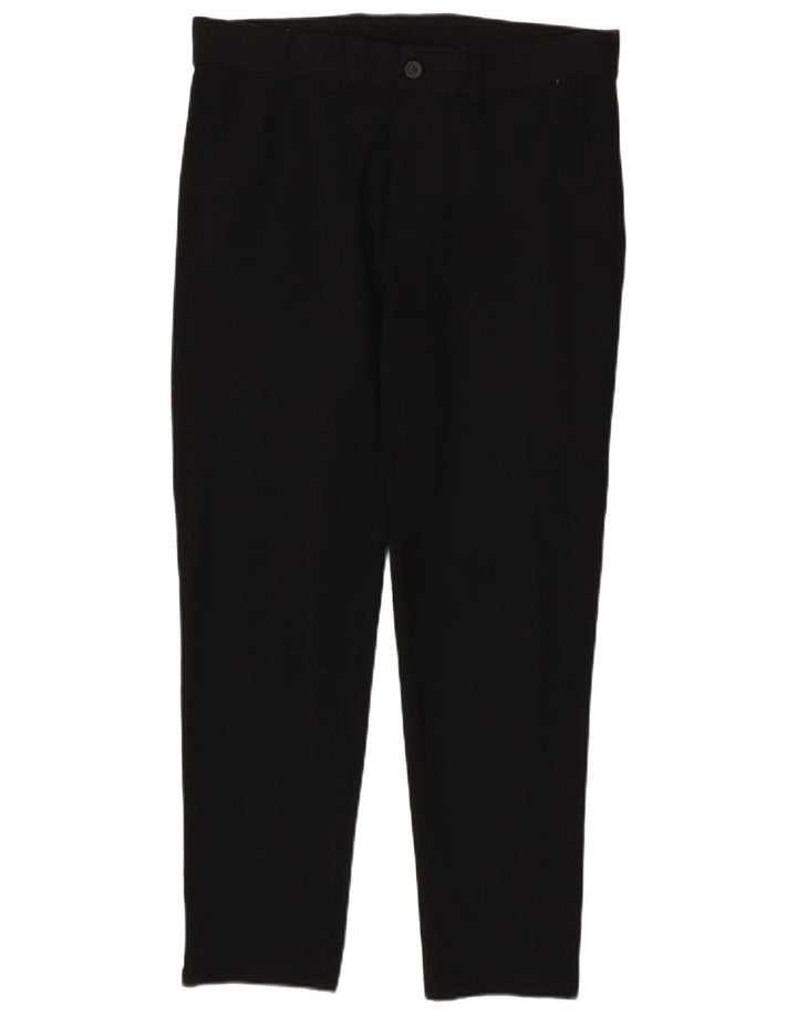 Zara Mens Slim Chino Trousers EU 40 Medium W31 L29 Black Polyester