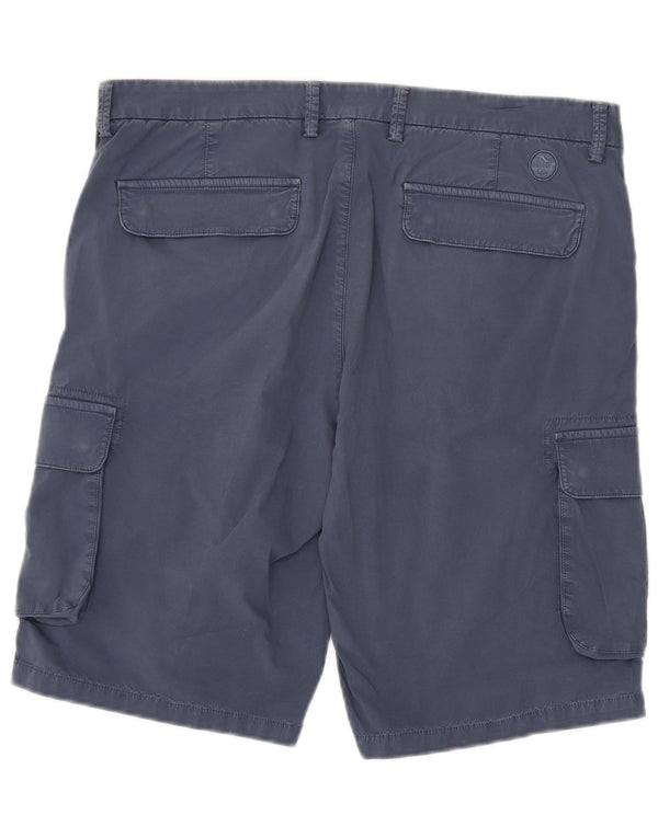 North Sails Mens Cargo Shorts W36 Large Navy Blue Cotton