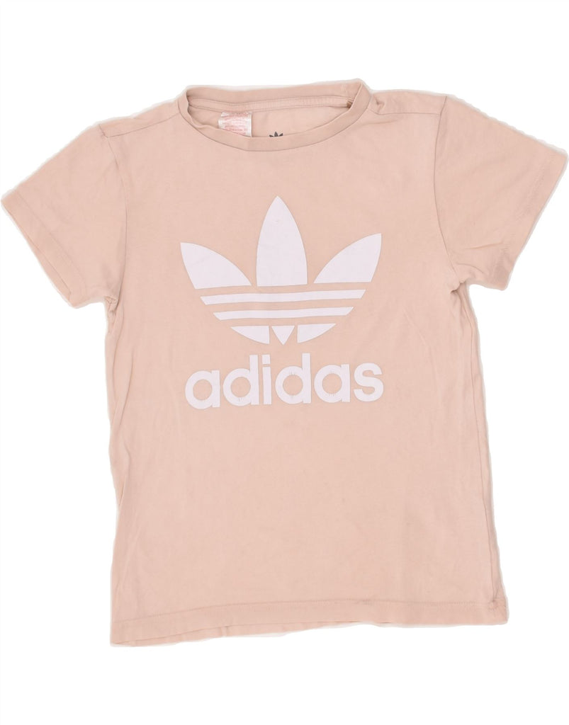 ADIDAS Girls Graphic T-Shirt Top 9-10 Years Pink | Vintage Adidas | Thrift | Second-Hand Adidas | Used Clothing | Messina Hembry 