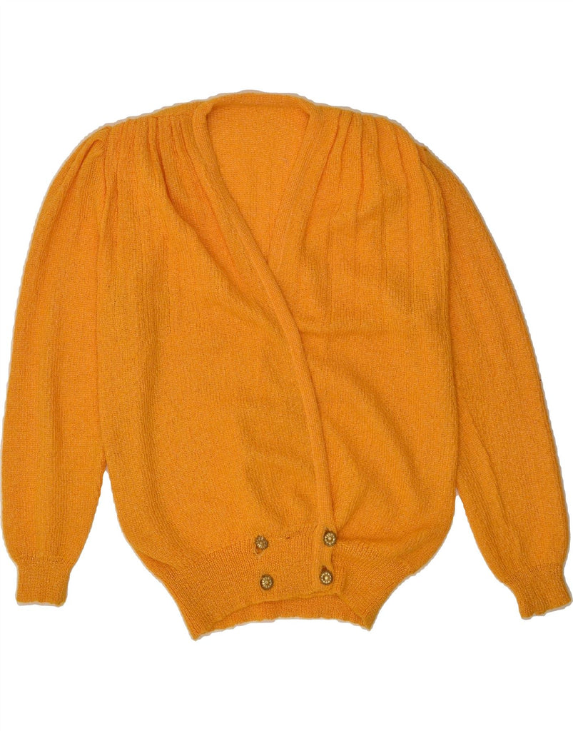 VINTAGE Womens Cardigan Sweater UK 16 Large Yellow | Vintage Vintage | Thrift | Second-Hand Vintage | Used Clothing | Messina Hembry 