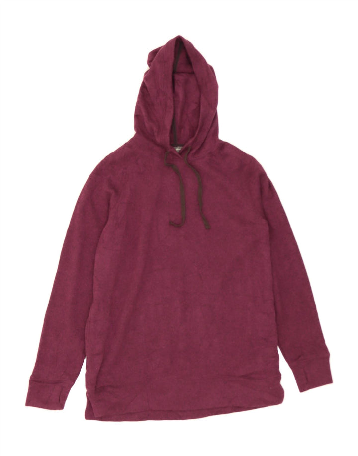 EDDIE BAUER Womens Hoodie Jumper UK 10 Small Burgundy Polyester Vintage Eddie Bauer and Second-Hand Eddie Bauer from Messina Hembry 