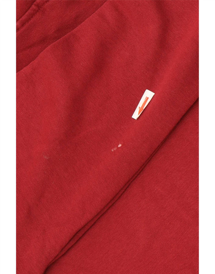 Nike Womens Oversized Hoodie Jumper UK 10 Small Red Cotton
