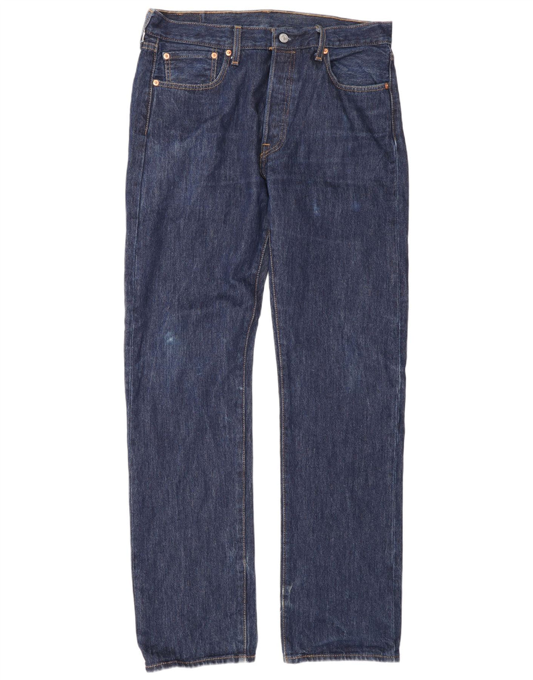 Levi's Mens 501 Straight Jeans W33 L34 Blue Cotton