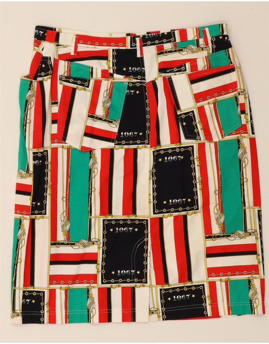JOBIS Womens Straight Skirt EU 42 Large W32  Multicoloured Vintage Jobis and Second-Hand Jobis from Messina Hembry 