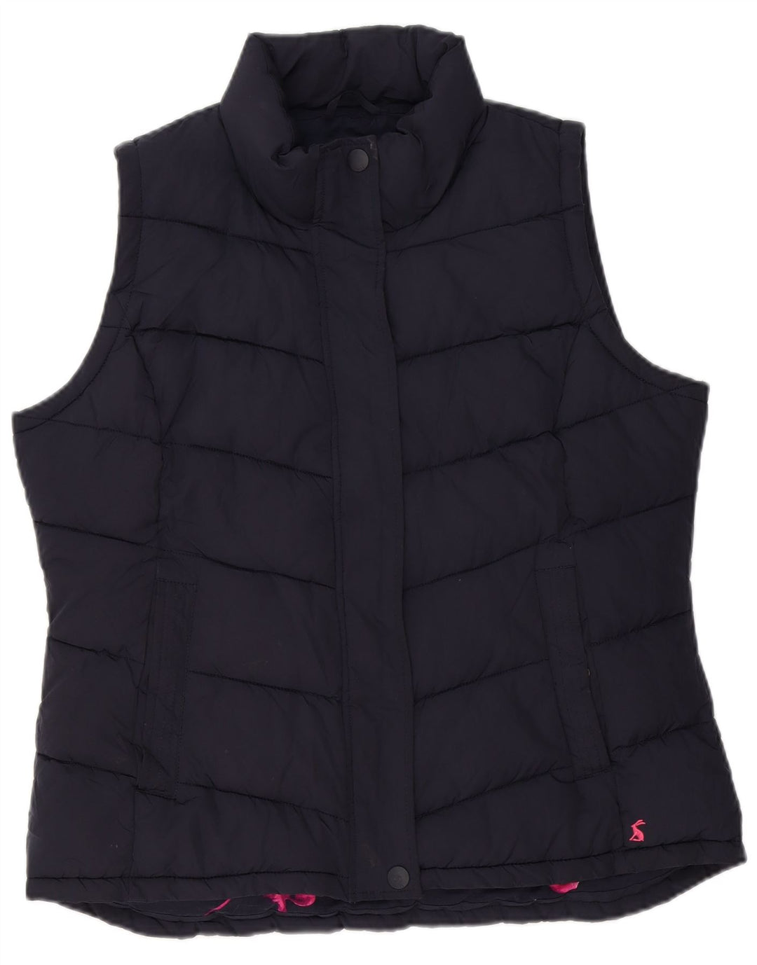 JOULES Womens Padded Gilet UK 14 Large Navy Blue