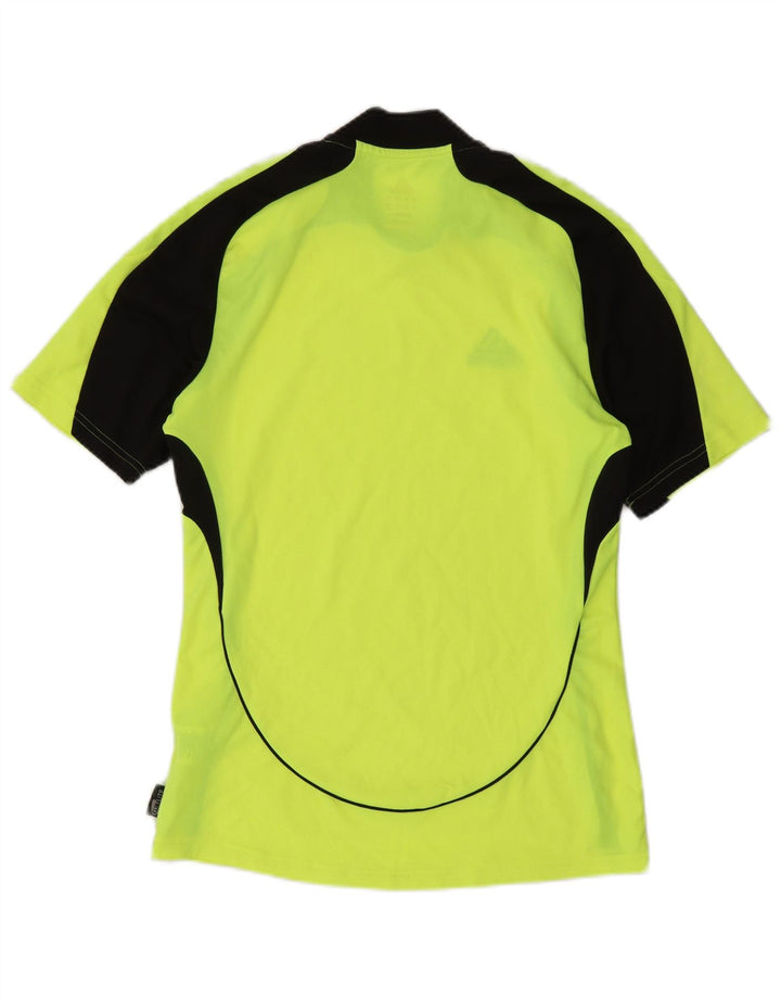 Adidas Mens Clima 365 T-Shirt Top Small Green Colourblock Polyester