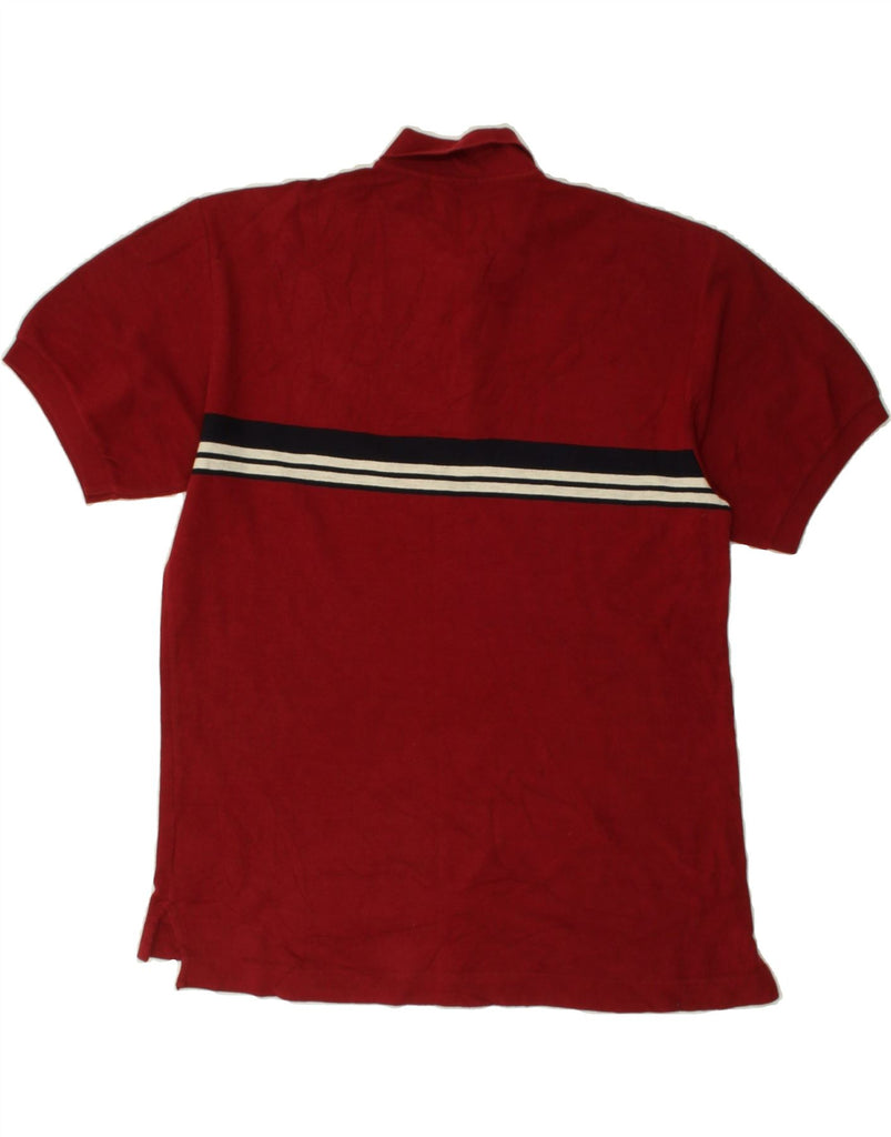 NAUTICA Mens Polo Shirt Large Red Striped Cotton | Vintage Nautica | Thrift | Second-Hand Nautica | Used Clothing | Messina Hembry 