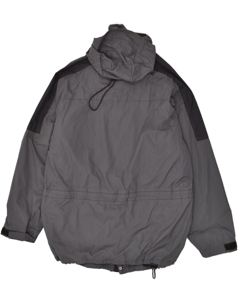 L.L.BEAN Mens Hooded Windbreaker Jacket UK 42 XL Grey Nylon | Vintage L.L.Bean | Thrift | Second-Hand L.L.Bean | Used Clothing | Messina Hembry 