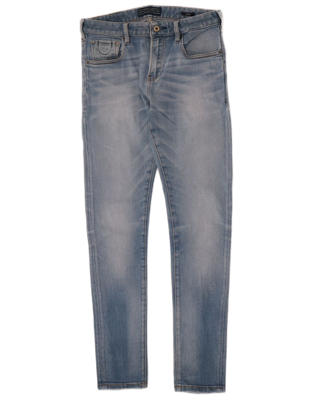Scotch & Soda Womens Slim Jeans W29 L32 Blue Cotton