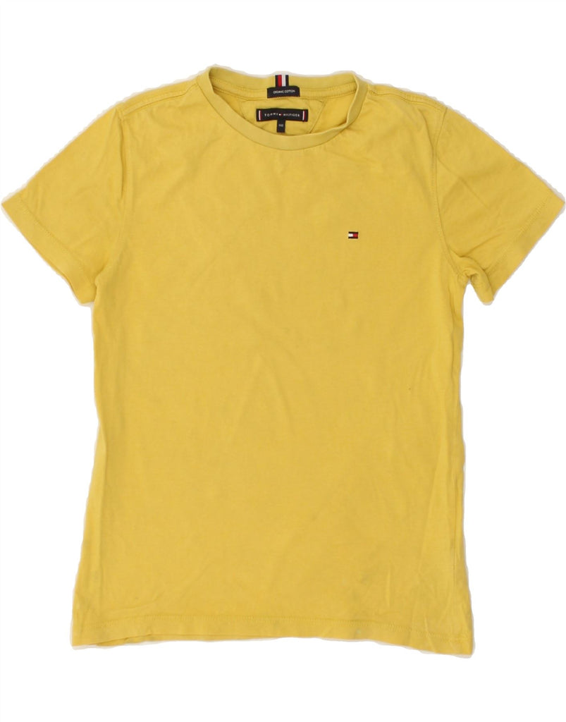 TOMMY HILFIGER Boys T-Shirt Top 9-10 Years Yellow Cotton | Vintage Tommy Hilfiger | Thrift | Second-Hand Tommy Hilfiger | Used Clothing | Messina Hembry 