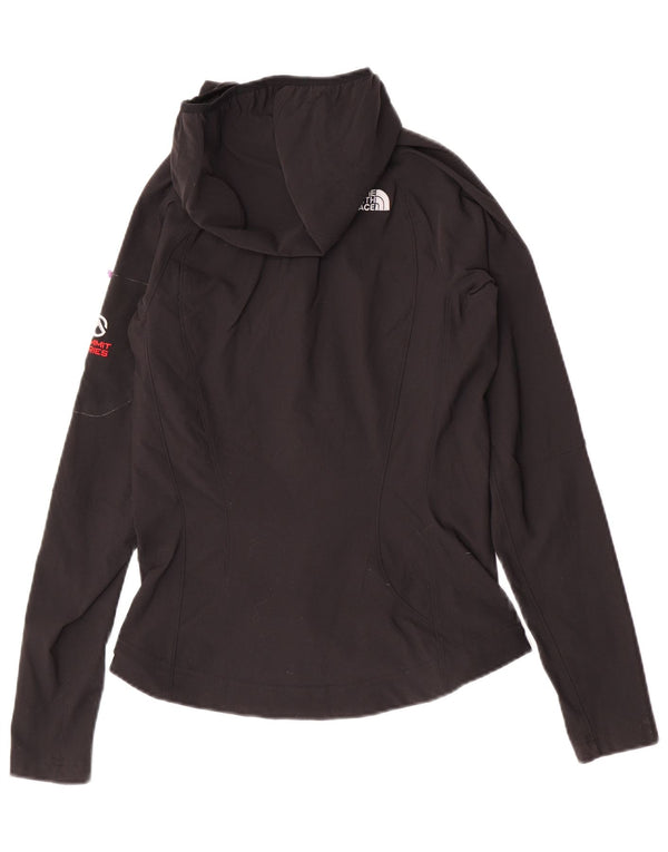 The North Face Womens Zip Hoodie Sweater UK 10 Small Black Nylon