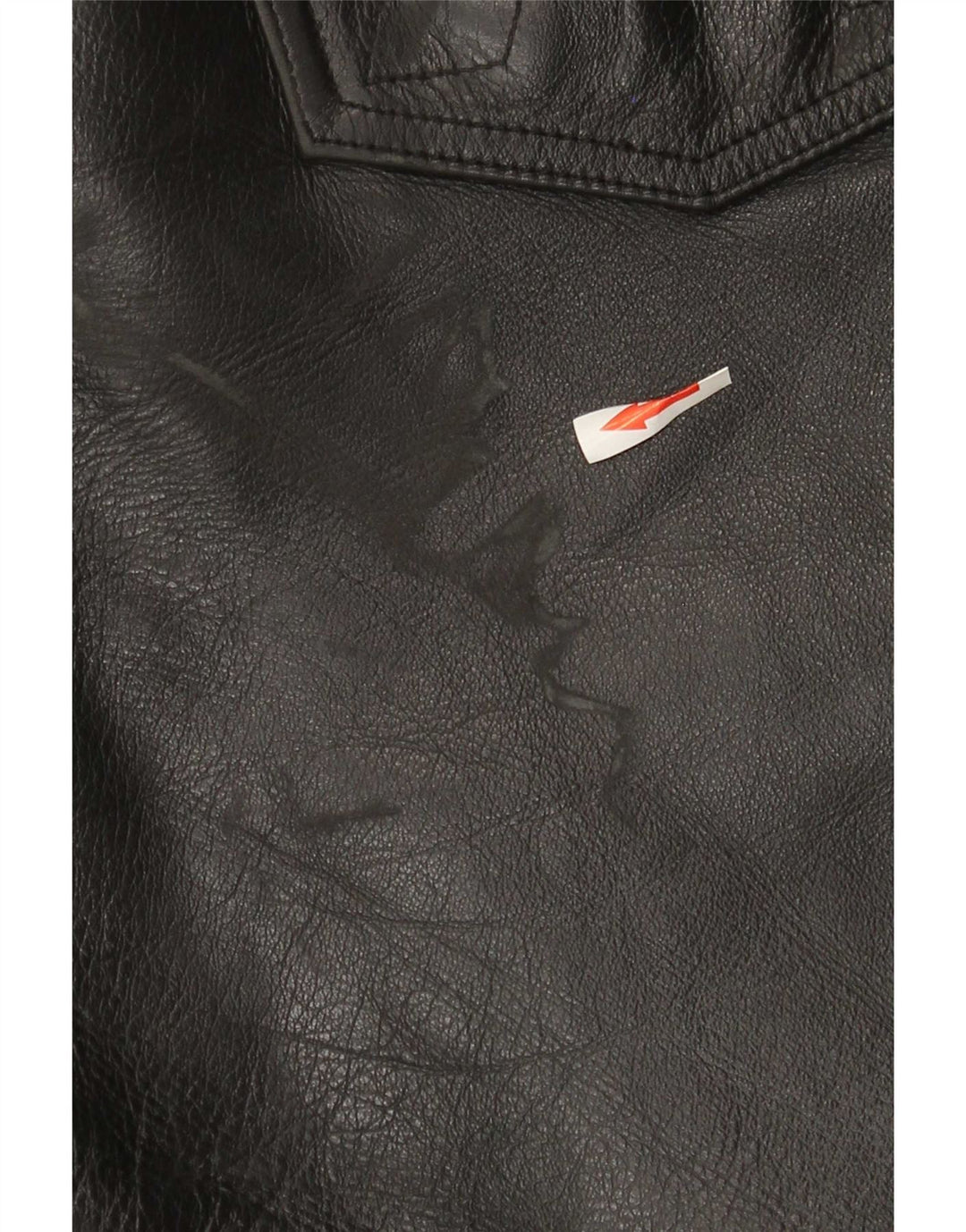 Akito Mens Slim Leather Trousers W32 L34 Black Leather