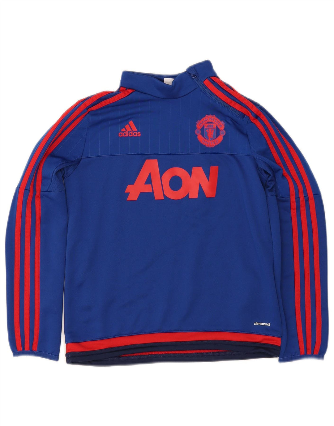 ADIDAS Boys Climacool Graphic Pullover Tracksuit Top 9-10 Years Blue