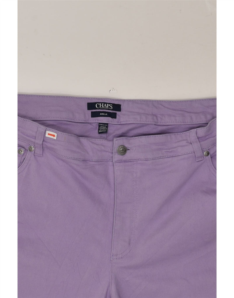 CHAPS Womens Slim Jeans W44 L28  Purple Cotton | Vintage Chaps | Thrift | Second-Hand Chaps | Used Clothing | Messina Hembry 