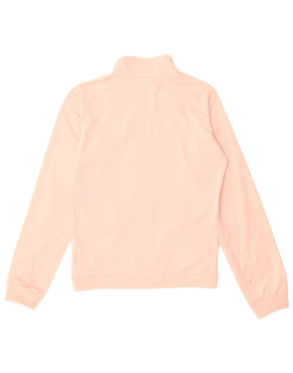 Reebok Womens Tracksuit Top Jacket UK 12 Medium Pink Colourblock Polyester