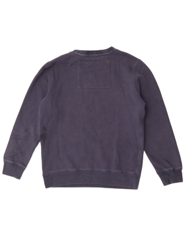 Superdry Mens Graphic Sweatshirt Jumper XL Navy Blue Cotton