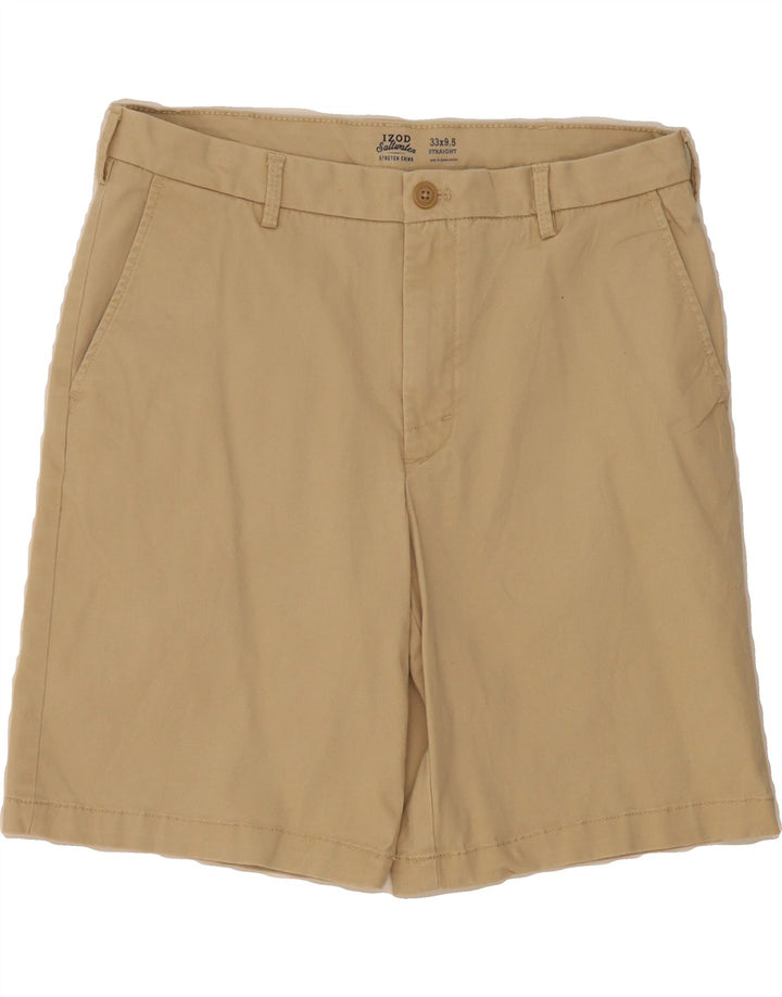 IZOD Mens Salt Water Chino Shorts W33 Medium  Beige Cotton Vintage Izod and Second-Hand Izod from Messina Hembry 