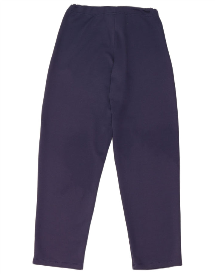 Asics Womens Tracksuit Trousers UK 14 Medium Navy Blue Polyester