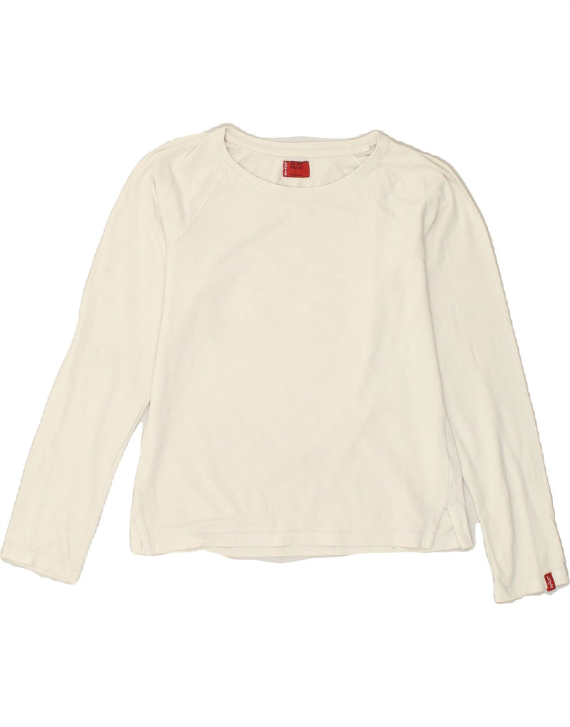 LEVI'S Girls Top Long Sleeve 10-11 Years White Cotton | Vintage Levi's | Thrift | Second-Hand Levi's | Used Clothing | Messina Hembry 