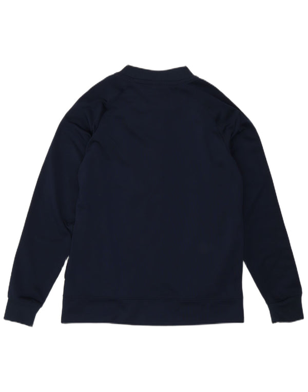 Reebok Boys Tracksuit Top Jacket 10-11 Years Medium Navy Blue Sports