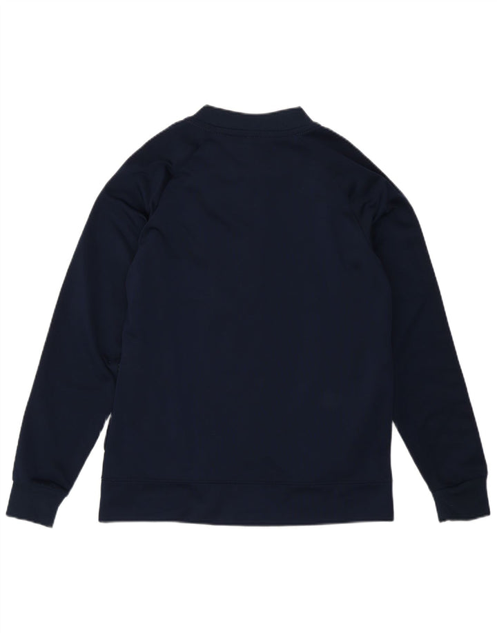 Reebok Boys Tracksuit Top Jacket 10-11 Years Medium Navy Blue Sports