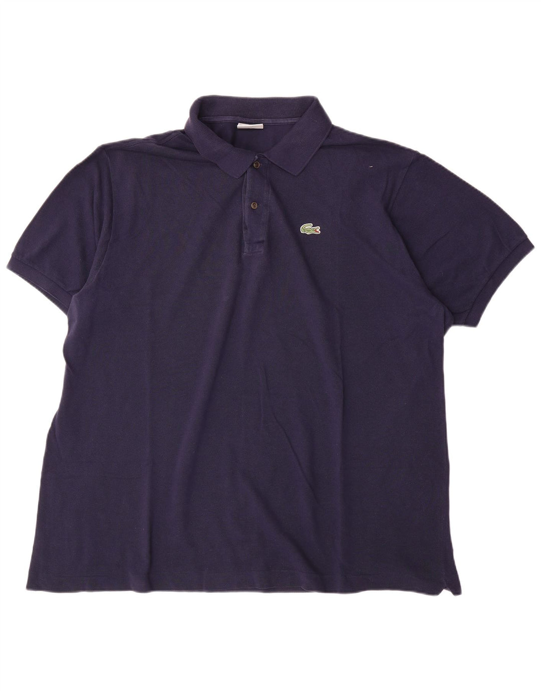 Lacoste Mens Polo Shirt Size 7 2XL Navy Blue Cotton