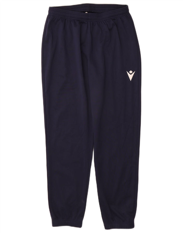 Macron Mens Tracksuit Trousers Joggers Large  Navy Blue Polyester