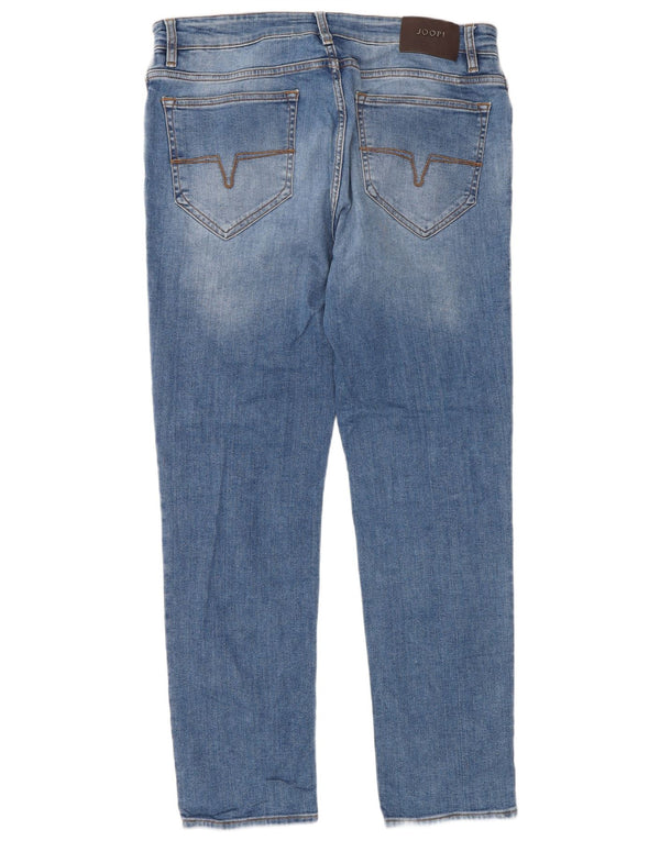 Joop Mens Modern Fit Straight Jeans W34 L30 Blue Cotton