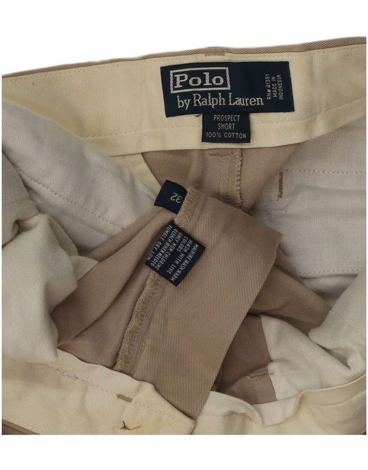 Polo Ralph Lauren Mens Chino Shorts W32 Medium Beige Cotton