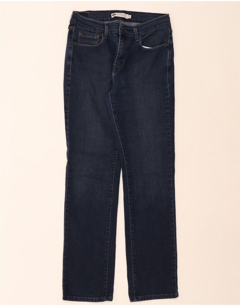 LEVI'S Womens 505 Straight Jeans US 8 Medium W29 L32 Navy Blue Cotton Vintage Levi's and Second-Hand Levi's from Messina Hembry 