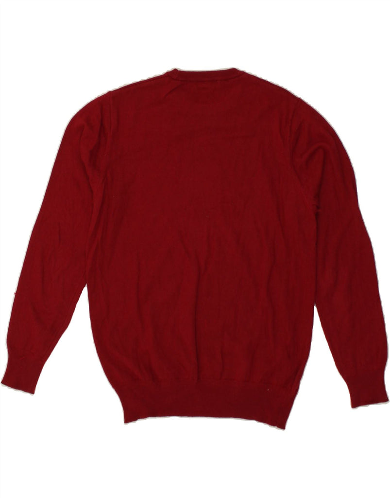 HARMONT & BLAINE Mens Crew Neck Jumper Sweater Large Red Wool | Vintage Harmont & Blaine | Thrift | Second-Hand Harmont & Blaine | Used Clothing | Messina Hembry 
