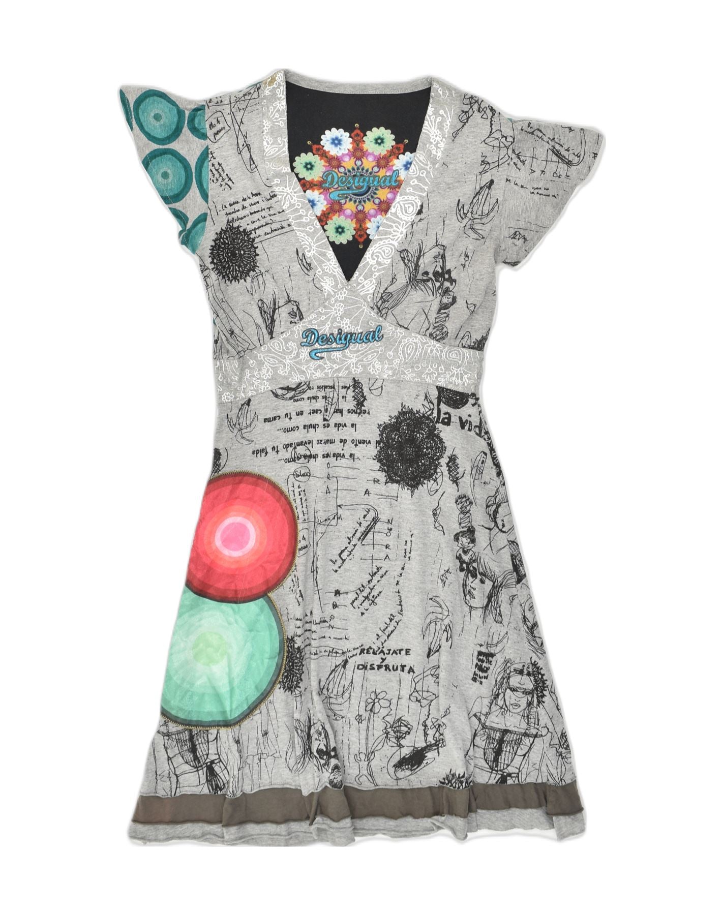 Jersey Desigual Mar Gris/Estampado Mujer