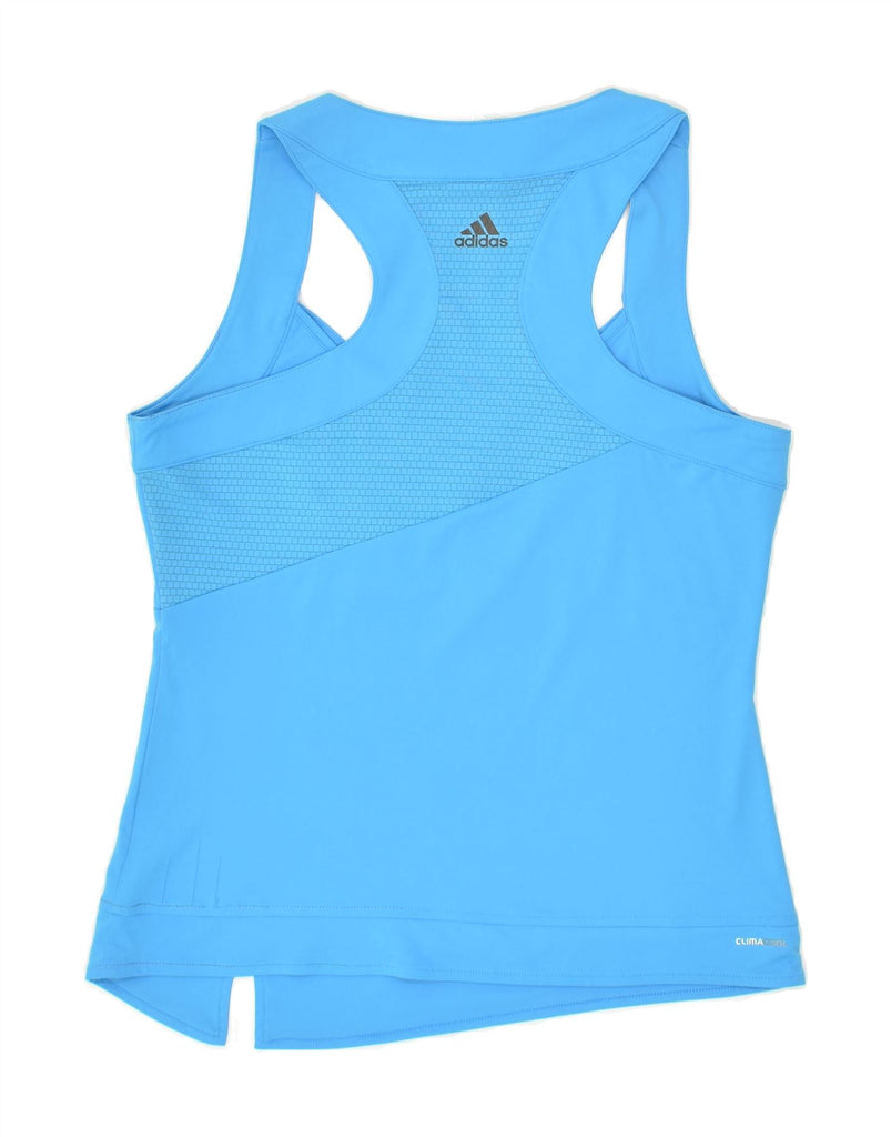 ADIDAS Womens Vest Top UK 16 Large Blue Polyester | Vintage Adidas | Thrift | Second-Hand Adidas | Used Clothing | Messina Hembry 