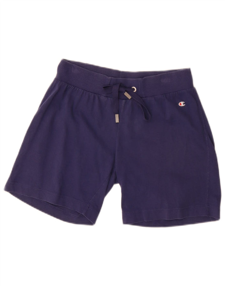 Champion Womens Heritage Classics Sport Shorts UK 10 Small Navy Blue