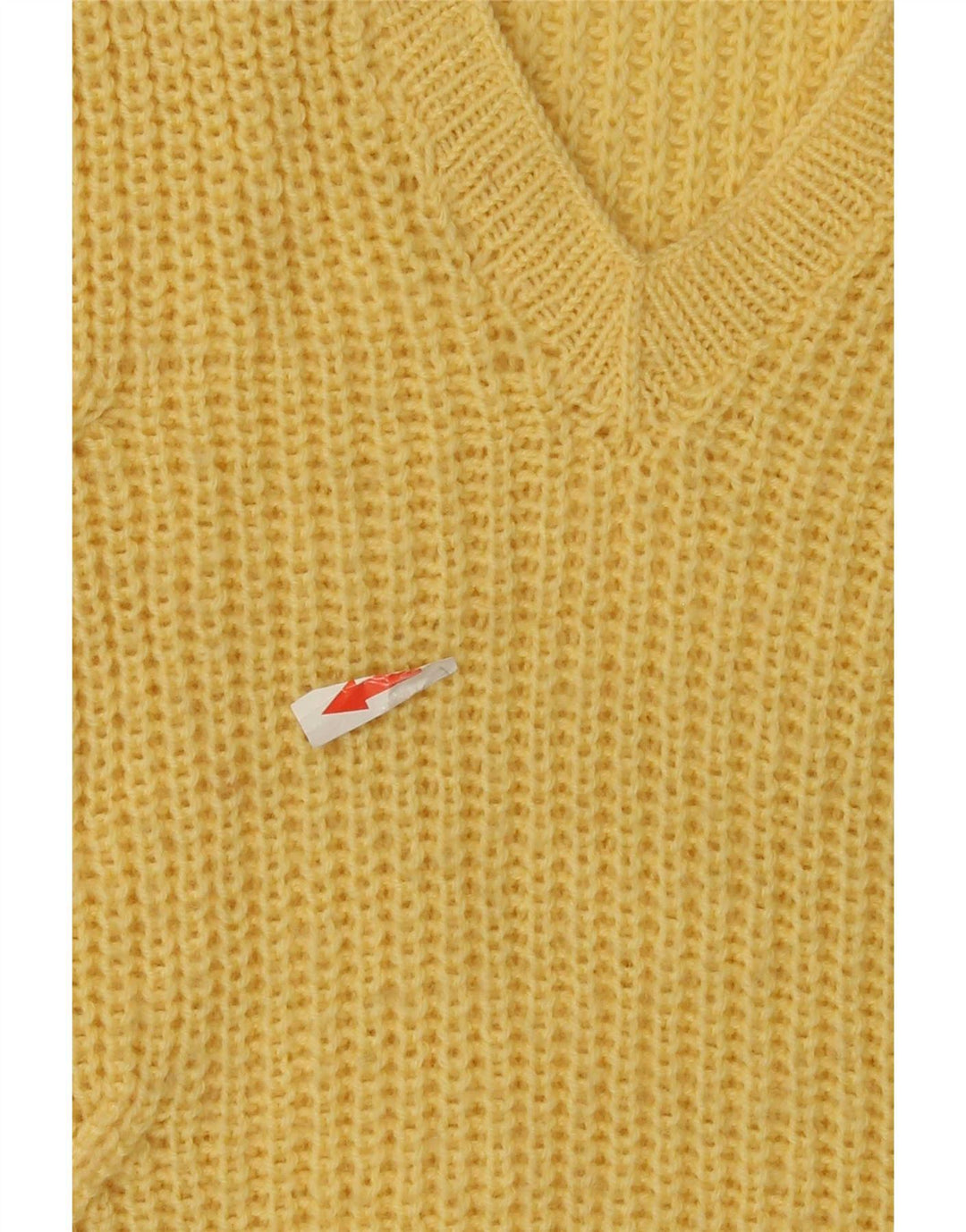 Vintage Mens Vest Tank Top Large Yellow