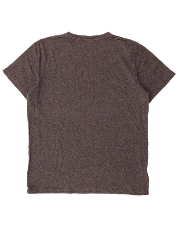 Fred Perry Mens T-Shirt Top Medium Grey Flecked Cotton
