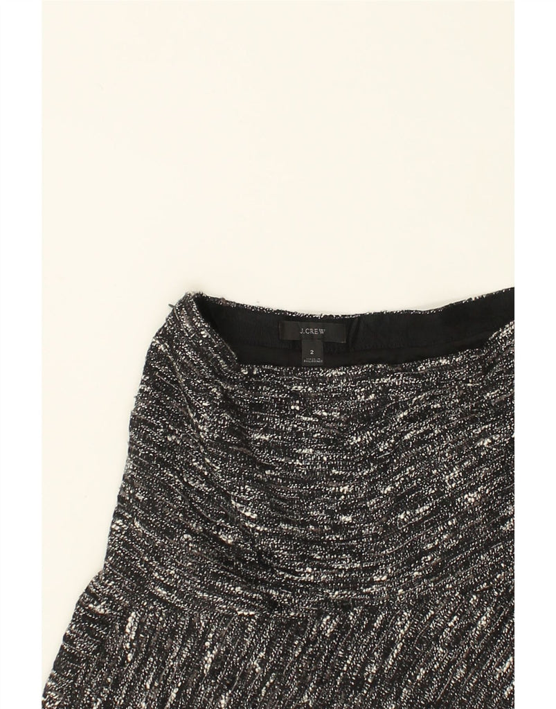 J. CREW Womens Mini Skirt US 2 XS W26  Black Flecked | Vintage J. Crew | Thrift | Second-Hand J. Crew | Used Clothing | Messina Hembry 