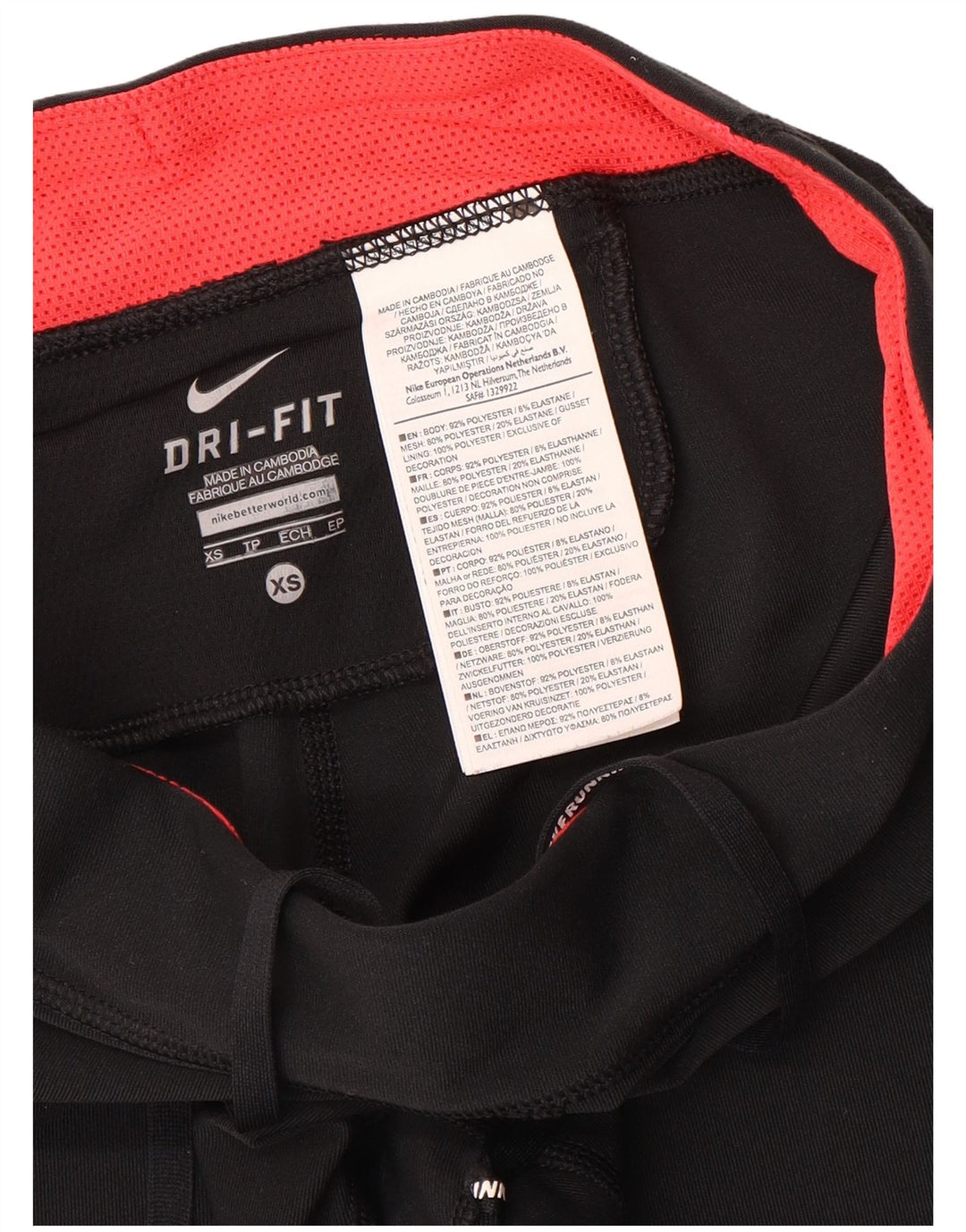 Nike Womens Dri Fit Capri Leggings UK 6 XS  Black Polyester
