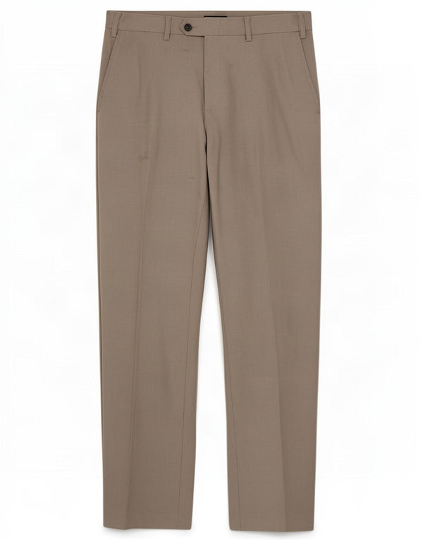 Marks & Spencer Mens Regular Fit Suit Trousers W34 L33 Grey Polyester