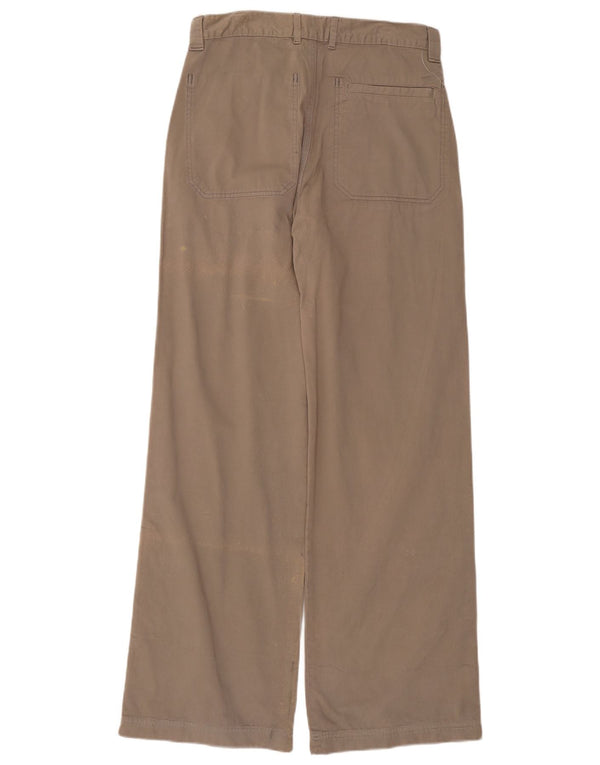 Killer Loop Mens Wide Leg Casual Trousers IT 46 Small W30 L34 Grey Cotton