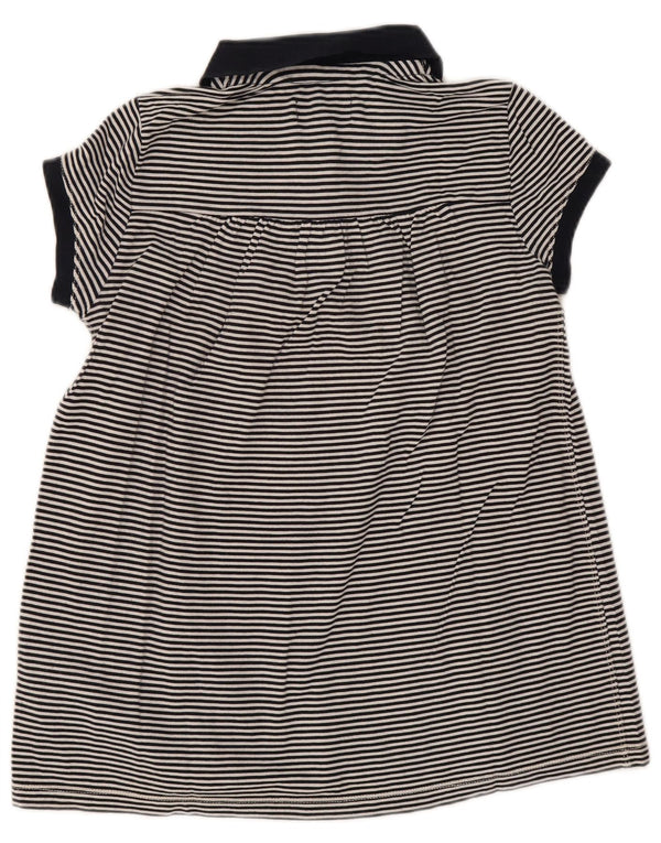 Polo Ralph Lauren Girls Dress 6-7 Years Small Navy Blue Pinstripe Cotton